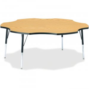 Berries 6458JCA210 Adult Black Edge Six-leaf Table