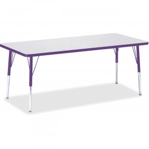 Berries 6413JCE004 Elementary Height Color Edge Rectangle Table