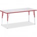 Berries 6413JCA008 Adult Height Color Edge Rectangle Table
