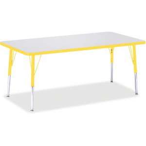 Berries 6408JCE007 Elementary Height Color Edge Rectangle Table