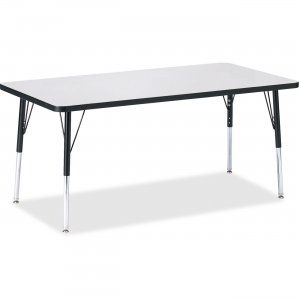 Berries 6408JCA180 Adult Height Color Edge Rectangle Table