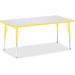 Berries 6408JCA007 Adult Height Color Edge Rectangle Table