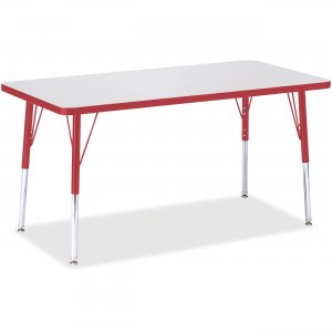 Berries 6403JCA008 Adult Height Color Edge Rectangle Table