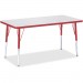Berries 6403JCA008 Adult Height Color Edge Rectangle Table