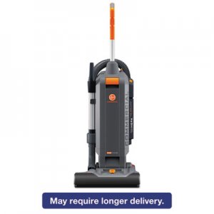 Hoover Commercial CH54115 HushTone Vacuum Cleaner with Intellibelt, 15", Orange/Gray