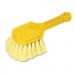 Rubbermaid Commercial RCP9B29CT Long Handle Scrub, 8" Plastic Handle, Gray Handle w/Yellow Bristles