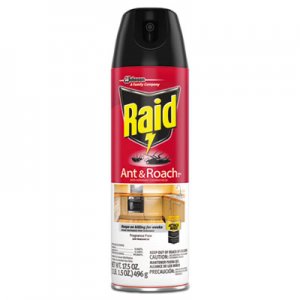Raid SJN697318 Fragrance Free Ant and Roach Killer, 17.5 oz Aerosol Can, 12/Carton