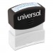 Universal UNV10157 Message Stamp, SCANNED, Pre-Inked One-Color, Blue