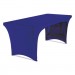 Iceberg ICE16546 Stretch-Fabric Table Cover, Polyester/Spandex, 30" x 72", Blue