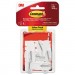 Command MMM17065VPES General Purpose Hooks, Medium, 2 lb Capacity, White, 7 Hooks & 8 Strips/Pack