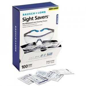 Bausch & Lomb BAL8574GMCT Sight Savers Premoistened Lens Cleaning Tissues, 100/Box, 10 Boxes/Carton