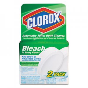 Clorox 30024CT Automatic Toilet Bowl Cleaner, 3.5 oz Tablet, 2/Pack, 6 Packs/Carton