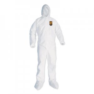KleenGuard KCC38941 A35 Liquid and Particle Protection Coveralls, Hooded, 2X-Large, White, 25/Carton