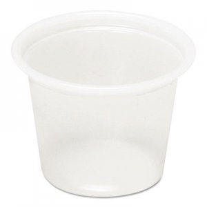 Pactiv PCTYS100 Plastic Souffle Cups, 1 oz, Translucent, 5000/Carton