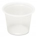 Pactiv PCTYS100 Plastic Souffle Cups, 1 oz, Translucent, 5000/Carton