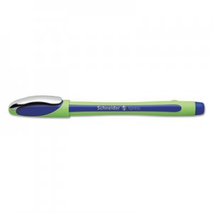 SchneiderA RED190003 Xpress Fineliner Stick Pen, 0.8 mm, Blue Ink, Blue/Green Barrel, 10/Box