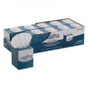 Angel Soft 4636014 ps Ultra Facial Tissue, 2-Ply, White, 7 3/5 x 8 1/2, 96/Box, 10