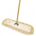 Boardwalk BWKM245C Cut-End Dust Mop Kit, 24 x 5, 60" Wood Handle, Natural