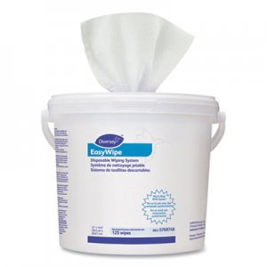 Diversey DVO5768748 Easywipe Disposable Wiping Refill, 8 5/8 x 24 7/8, White, 125/Bucket, 6/Carton