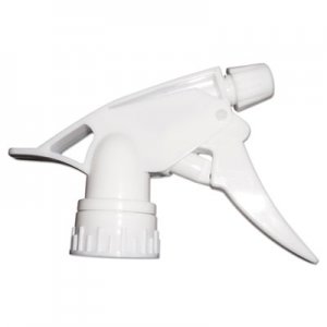 Boardwalk BWK58108 Trigger Sprayer 250 for 16-24 oz Bottles, White, 8"Tube, 24/Carton