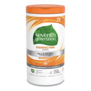 Seventh Generation SEV22813CT Botanical Disinfecting Wipes, 7 x 8, 70 Count, 6/Carton