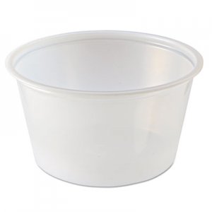 Fabri-Kal FABPC400 Portion Cups, 4oz, Clear, 125/Sleeve, 20 Sleeves/Carton