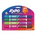 EXPO SAN1944656 2-in-1 Dry Erase Markers, 8 Assorted Colors, Medium, 4/Pack