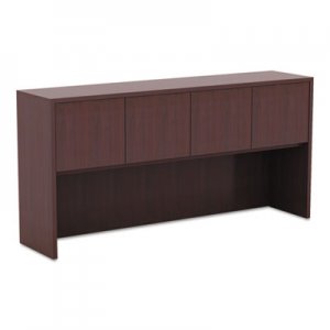 Alera ALEVA286615MY Valencia Series Hutch with Doors, 64 3/4w x 15d x 35 1/2h, Mahogany