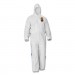 KleenGuard KCC38938 A35 Liquid and Particle Protection Coveralls, Hooded, Large, White, 25/Carton