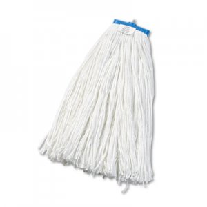 Boardwalk BWK724RCT Cut-End Lie-Flat Wet Mop Head, Rayon, 24oz, White, 12/Carton