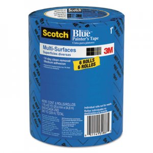 Scotch MMM209024EVP Painter's Tape, .94" x 60yds, 3" Core, Blue, 6/Pack