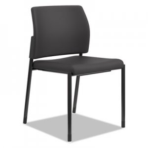 HON SGS6NBCU10B Accommodate Series Armless Guest Chair, Black Fabric