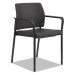 HON HONSGS6FBCU10B Accommodate Series Guest Chair with Fixed Arms, Black Fabric