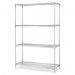 Lorell 84187 Industrial Chrome Wire Shelving Starter Kit