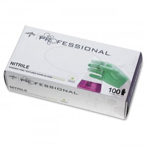 Medline PRO31763 Professional Nitrile Exam Gloves with Aloe