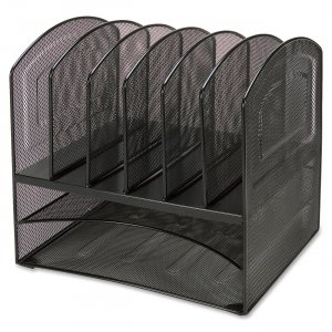 Lorell 37523 Horizontal Vertical Mesh Desk Organizer