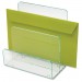 Lorell 80659 Acrylic Transp. Green Edge Mini File Sorter