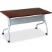 Lorell 60717 Mahogany Flip Top Training Table