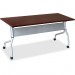 Lorell 60718 Mahogany Flip Top Training Table