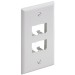 Panduit CFP4WH 4 Socket Mini-Com Classic Faceplate