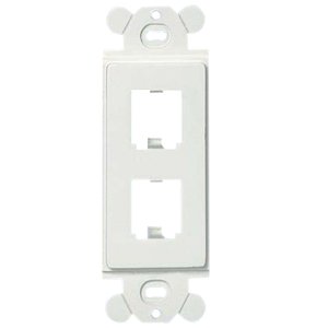 Panduit CFG2WH Mini-Com 2 Sockets Faceplate Insert