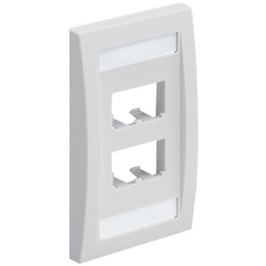 Panduit CFPE4IWY Mini-Com 4 Sockets Single Gang Faceplate