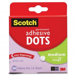 Scotch 010300M Medium Craft Permanent Adhesive Dots