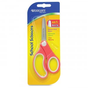 Westcott 14726 Soft Handle 5" Kids Value Scissors