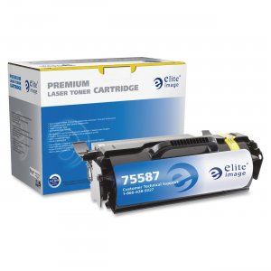 Elite Image 75587 Remanufactured High Yield MICR Toner Cartridge Alternative For Lexmark T65x (T650H21A)