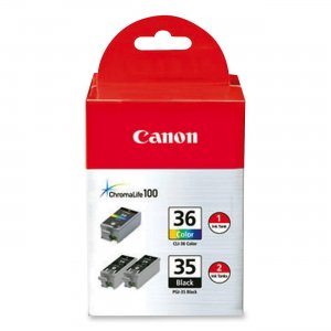 Canon PGI-35CLI-36 PGI-35/CLI-36 Combo Pack Ink Cartridge - Refurbished