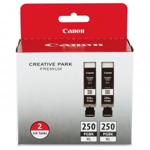 Canon PGI250XL2PK PGI-250 Pigment Black XL Twin Pack