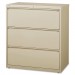 Lorell 88027 3-Drawer Putty Lateral Files