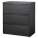 Lorell 88028 3-Drawer Black Lateral Files