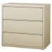 Lorell 88030 3-Drawer Putty Lateral Files